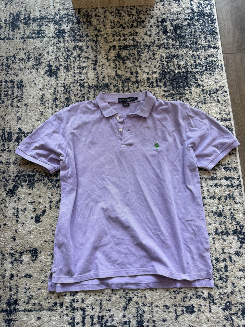 Polo by Ralph Lauren Men’s Lavender Polo with Green Pony